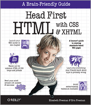 Buchcover von HTML mit CSS und XHTML von Kopf bis Fuß, O'Reilly